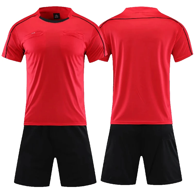 Soccer Referee Kit Including Jersery Shorts Men Uniforms Thailand Clothes Judge Sportswear
