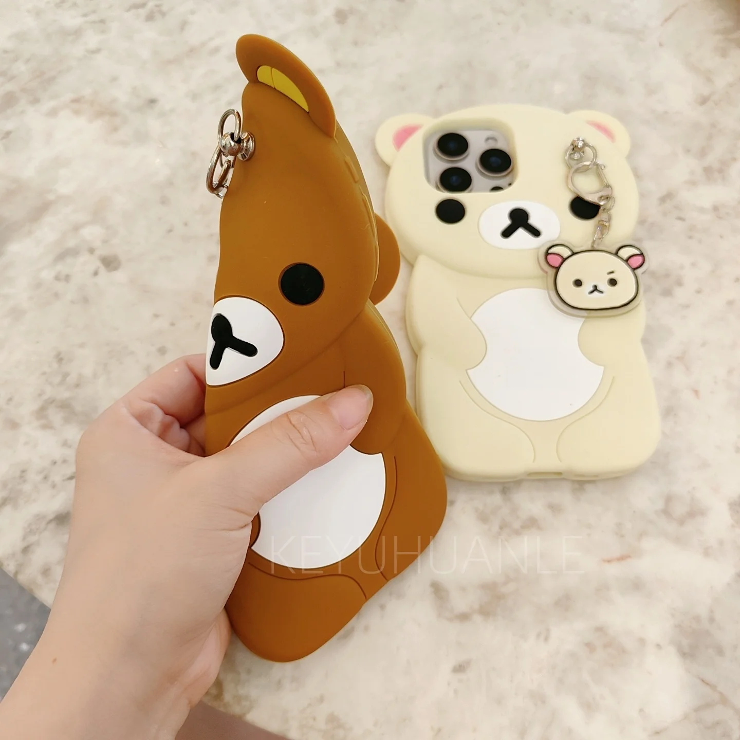 3D Rilakkuma Cartoon Soft Silicone Phone Case Cover