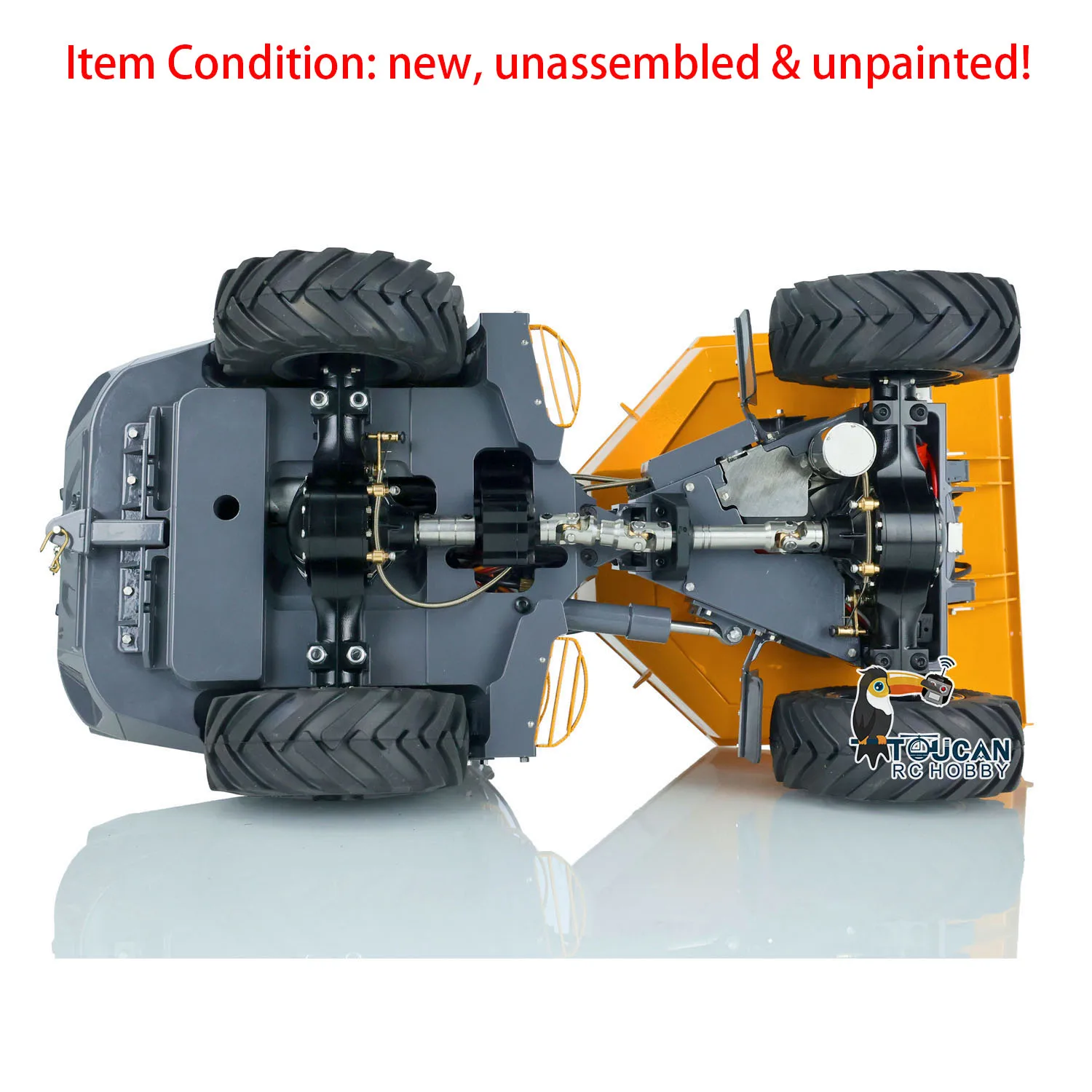 Toys LESU 1/14 4*4 6MDX RC Hydraulic Articulated Dump Truck Differential Lock Axles KIT Radio Control Truck Vehicle Cars TH21517 3