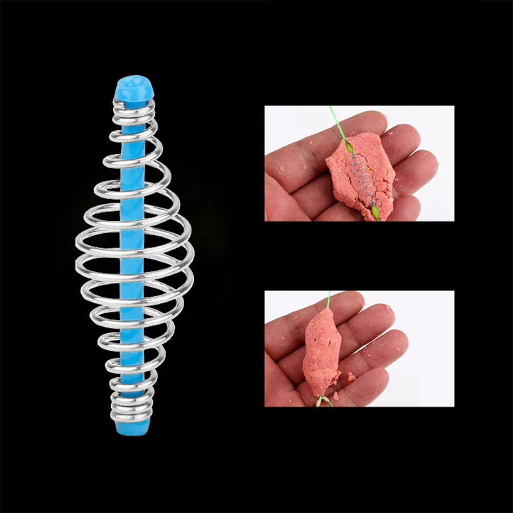 

10pcs Spring Bait Feeder Carp Fishing Inline Method Feeder Lure Trap Bait Cage Tackle Fresh Saltwater Pesca Iscas Tool Accessory