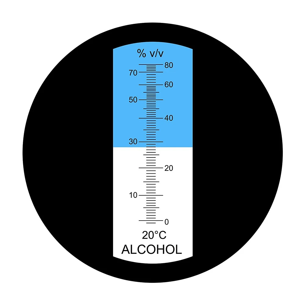 New Specialised 0-80% Alcohol Refractometer ATC Alcohol Content Tester Brew Mete