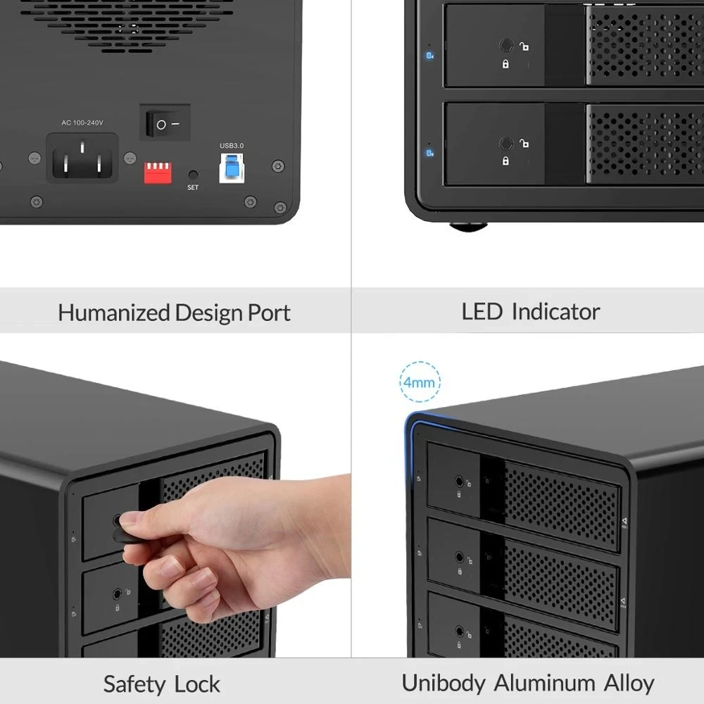 ORICO-35 ø 4  3.5 HDD ŷ ̼ (RAID  3.0 W   Ĩ HDD Ŭ ), sata USB 150 