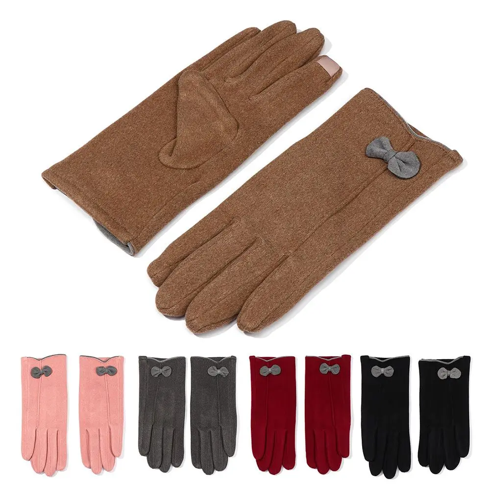 

Winter Outdoor Sports Keep Warm Cycling Artificial Rabbit Hair Touch Screen Gloves Gloves