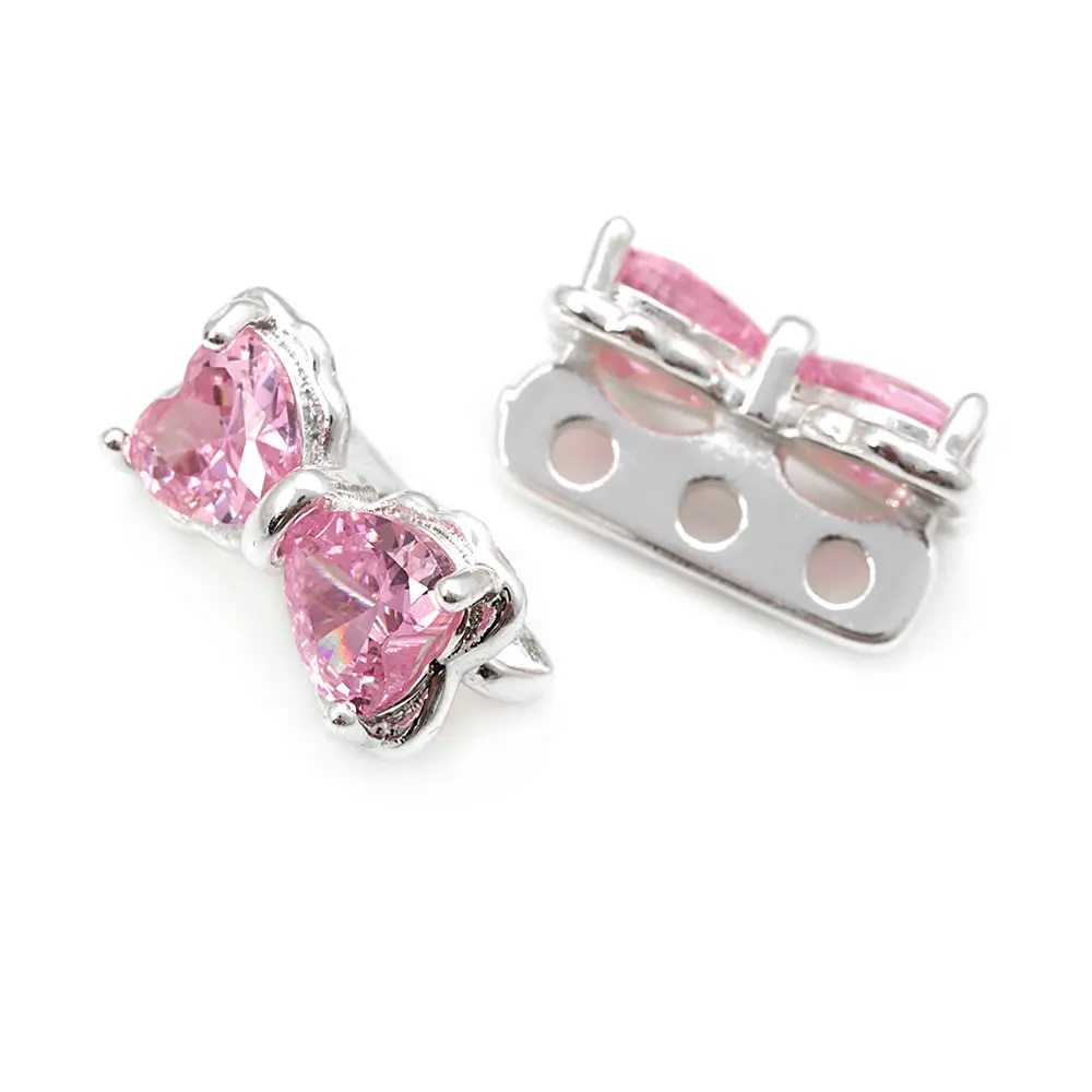 10 Uds. De latón con 3 agujeros, pulseras con nudo de lazo, collares, cuentas espaciadoras, materiales para hacer joyas Diy, sitio web oficial Rosediy - details 8