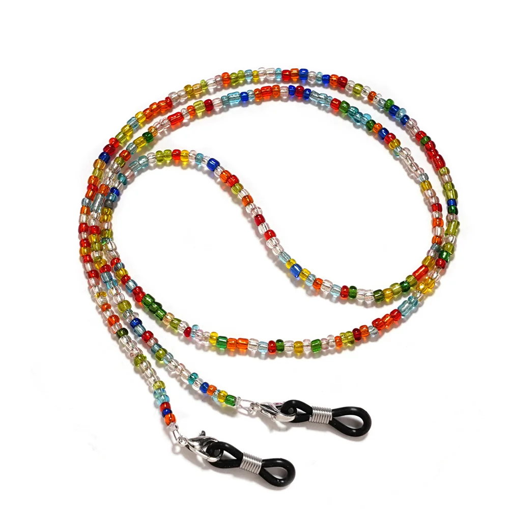 Kristall Brillen Kette für Damen Elegant Sonnenbrille Lanyard Halter Lesebrillen Strap Masken Kette Halsband Hängen am Hals Schmuck 4
