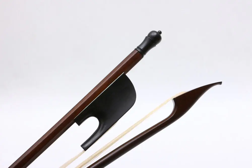 

4/4 Full Size Cello Bow Baroque Style Brazil Wood Stick Ebony Wood Frog Natural Bow Hair Professional Upright