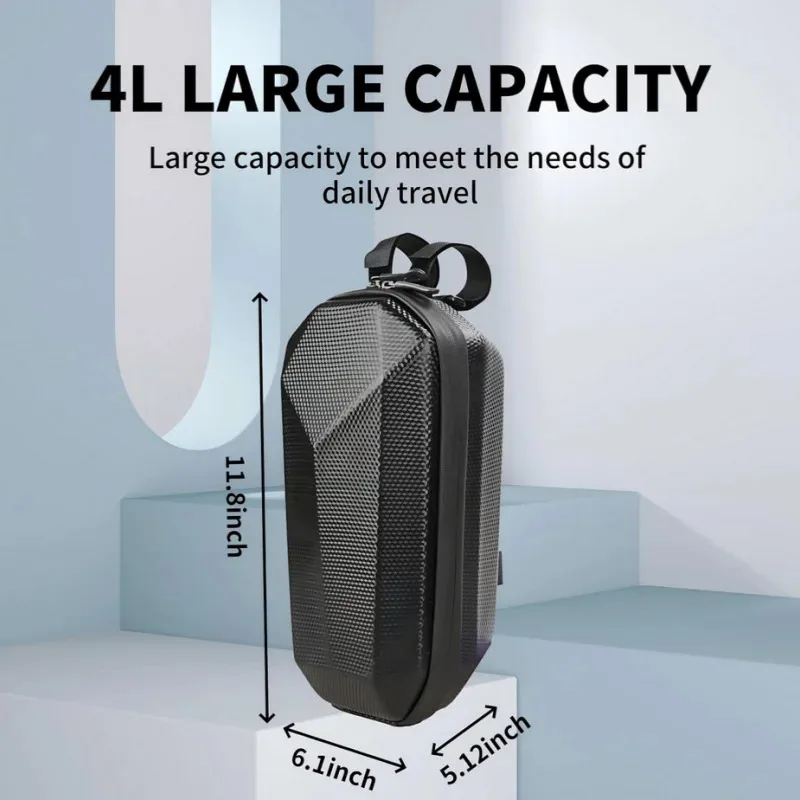 Electric Scooter Bag Storage Electric Bicycle Handlebar Bag Scooter Storage with Large Capacity Waterproof Front Handlebar B