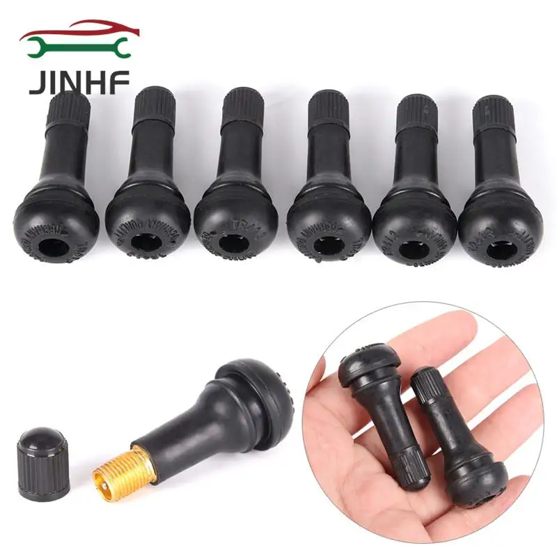 

New 5PCs/set Black TR413 Tubeless Car Wheel Tire Valve Stems with Caps Tyre Rubber Valves With Dust Caps