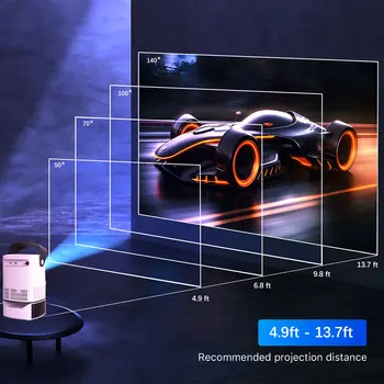 TS-2 home theater wifi projector 240 ANSI portable wifi 4K LCD projector with stand HI352 processor Full HD cinema proyector 2