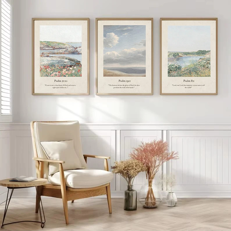 Psalms Scripture Inspirational Quote Canvas 2