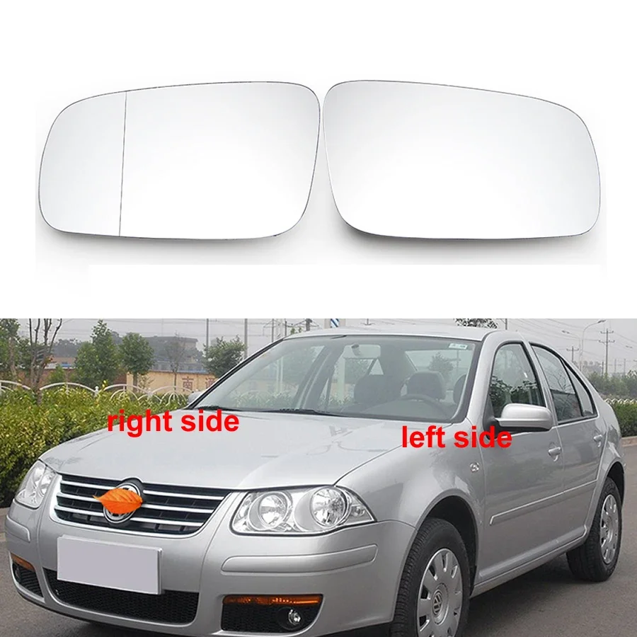 

For Volkswagen VW Bora 2001-2008 Car Accessories Door Wing Rear View Mirrors Lenses Outer Rearview Side Mirror Glass Lens