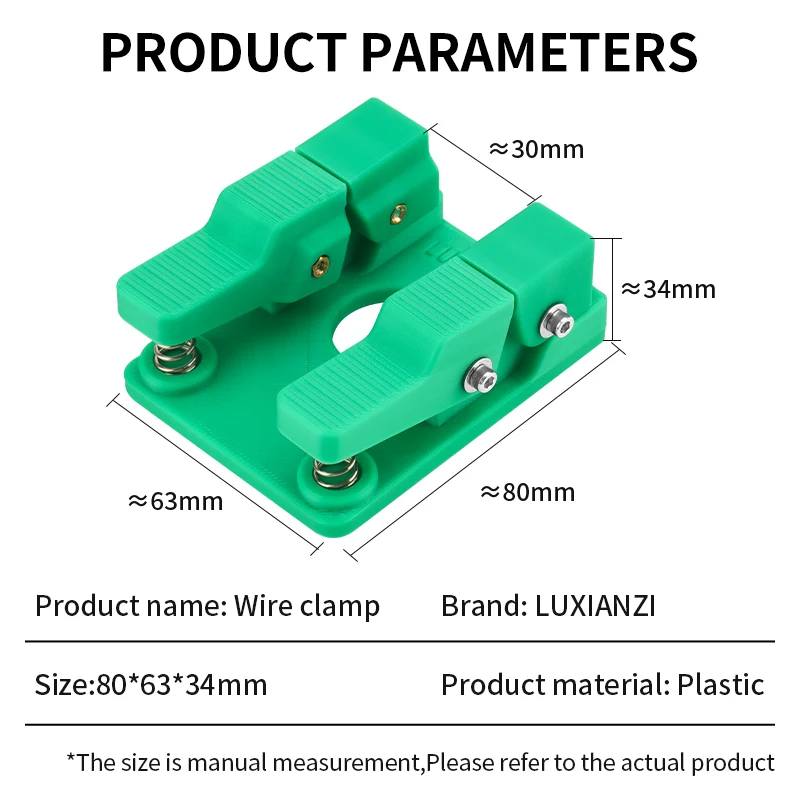 Electric Wire Welding Fixture, Portable Electrode Holder, Precise Compact Design, Multi-Functional Cable Soldering Clamp With Insulated Grip, 2.76x1.97in, Ideal For Wires, Repair