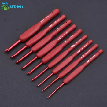 9-Piece Ergonomic Crochet Hooks 1