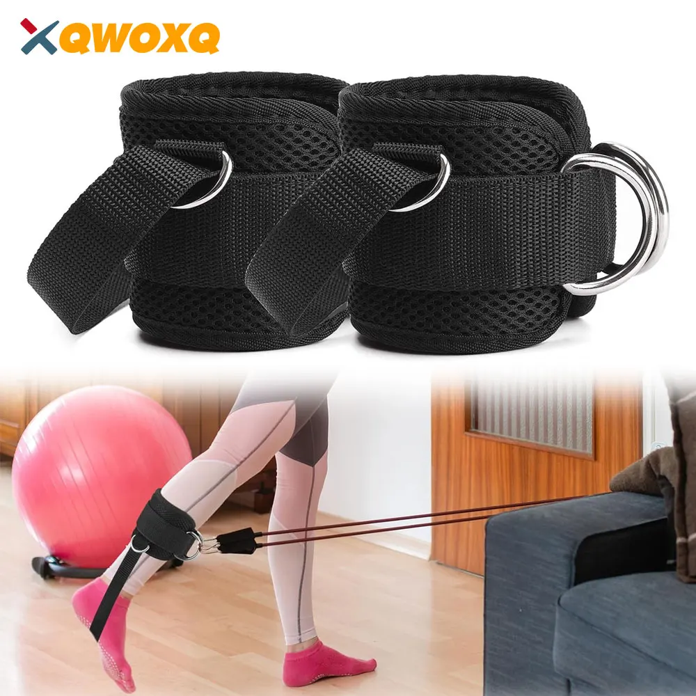 Ankle straps 1/2Pcs Ankle Straps for Cable Machine Kickback Gym Ankle Cuff Kickback Strap Workout Leg Extensions