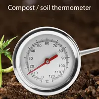 Multi-use Compost Soil Tester Meter Measuring Probe Portable Soil Water Hygrothermograph Monitor for Garden Lawn Plant Pot 2