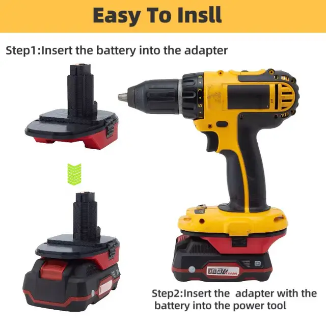 Dewalt 12v Battery DL18ML Battery Adapter For Dewalt 20V Li-Ion
