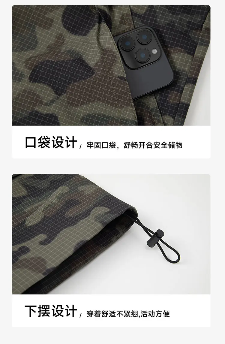 Hochwertige neue Camouflage-Jacke für den Frühling, einfach und vielseitig, trendig, für Damen und Herren, gleicher Stil für beide Geschlechter. – Detail 8