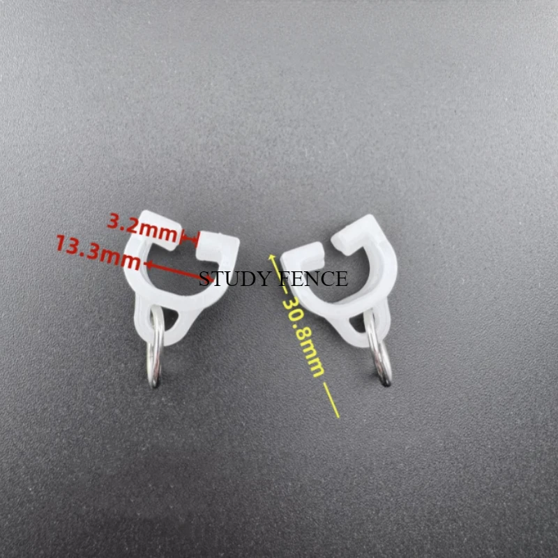20pcs Plastic Accessories, Accessories, Pulleys, Roller Tracks, Curtains, Universal I-shaped Rails, Hooks, and Ring Wheels