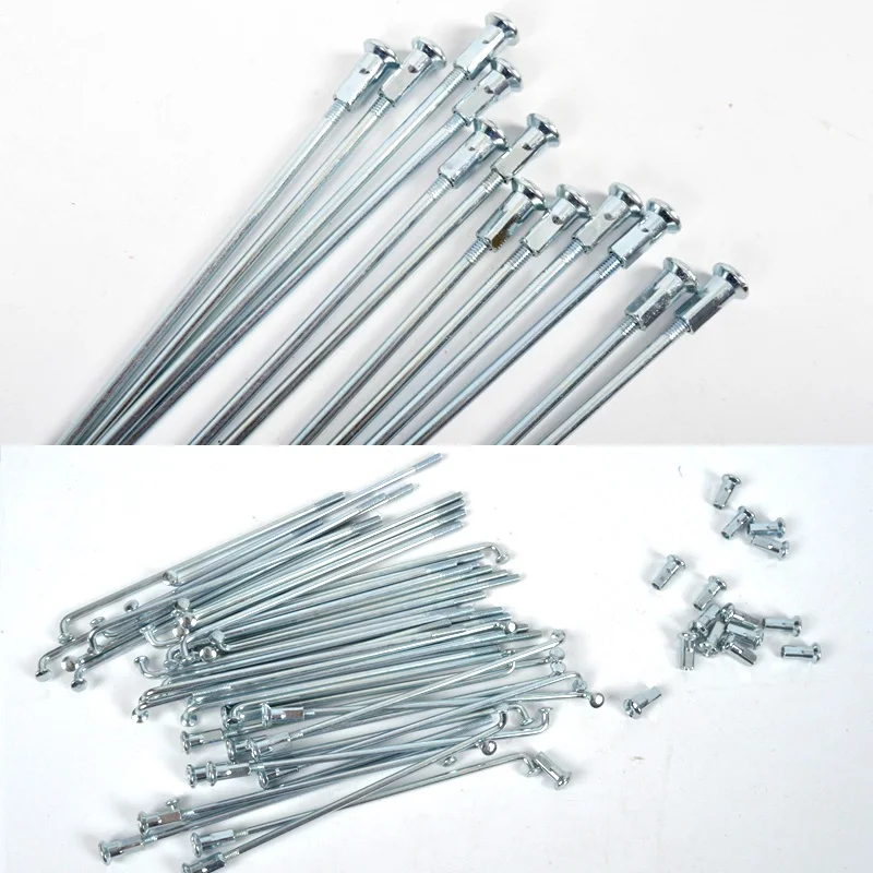 40PCS Electric Bicycle Spokes 12G Diameter 2.5mm Length 50-165mm Steel with Nipples