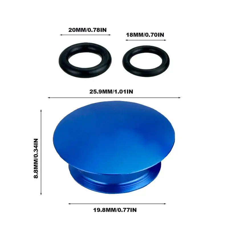 Cranks Dust Cover Portable Cycling Cranks set Cover Dust Plug With 18/20mm Rubber Ring Mountain Bike MTBs Cycling Accessories