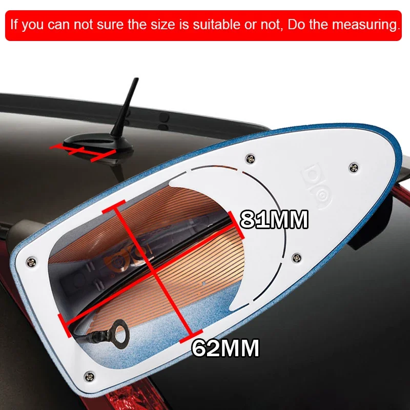 Car Shark Fin Antenna Auto Radio AM/FM Signal Aerials Decoration for Seat Ibiza 6J 6L Mini Cooper BMW Suzuki Swift Citroen C4 C3