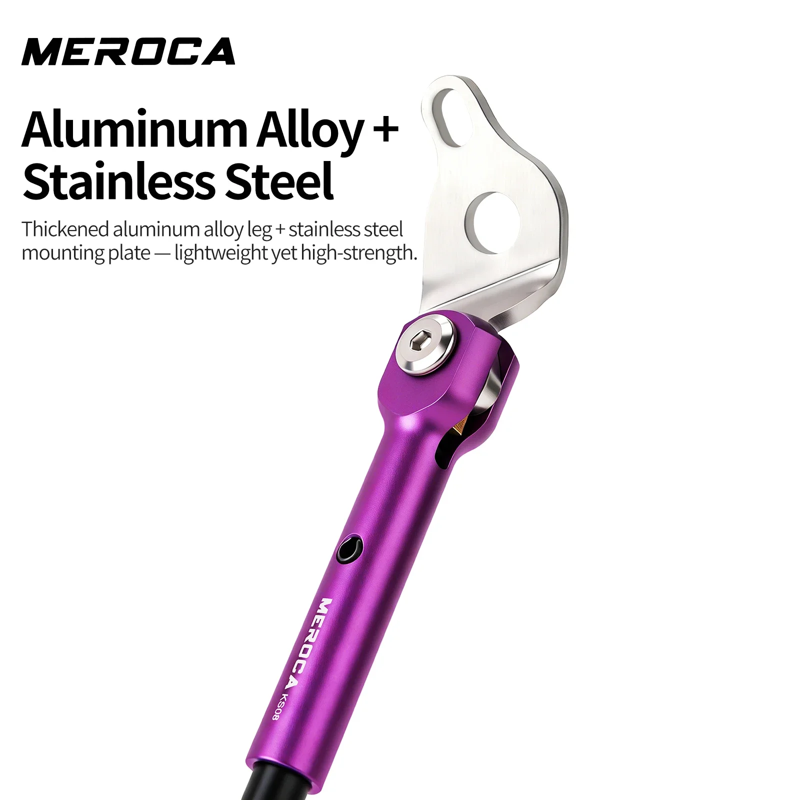 MEROCA K3 PLUS/DAHON K3용 접이식 자전거 킥스탠드 알루미늄 합금 안정적인 지지대 FNHON 16인치 특수 싱글 킥스탠드
