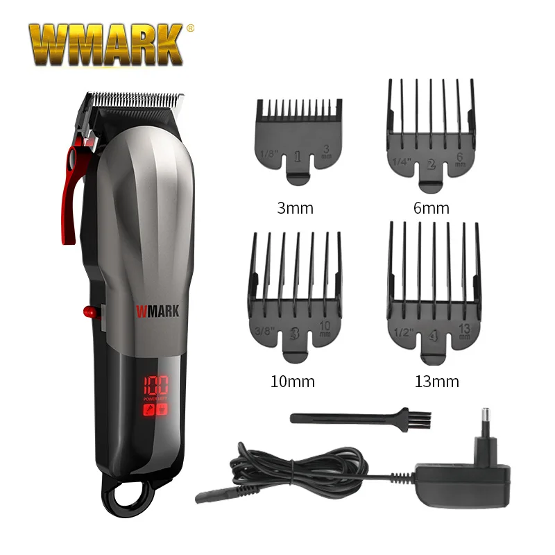 WMARK 전기 푸셔 NG-115, 고온 충전, 헤어 클리퍼, 7000 rpm