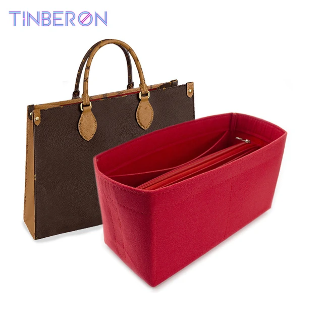 Fits ONTHEGO Tote 3MM Premium Felt Insert Bag Organizer Cosmetic Bag Handbag  shaper Organizer Travel Inner Purse - AliExpress