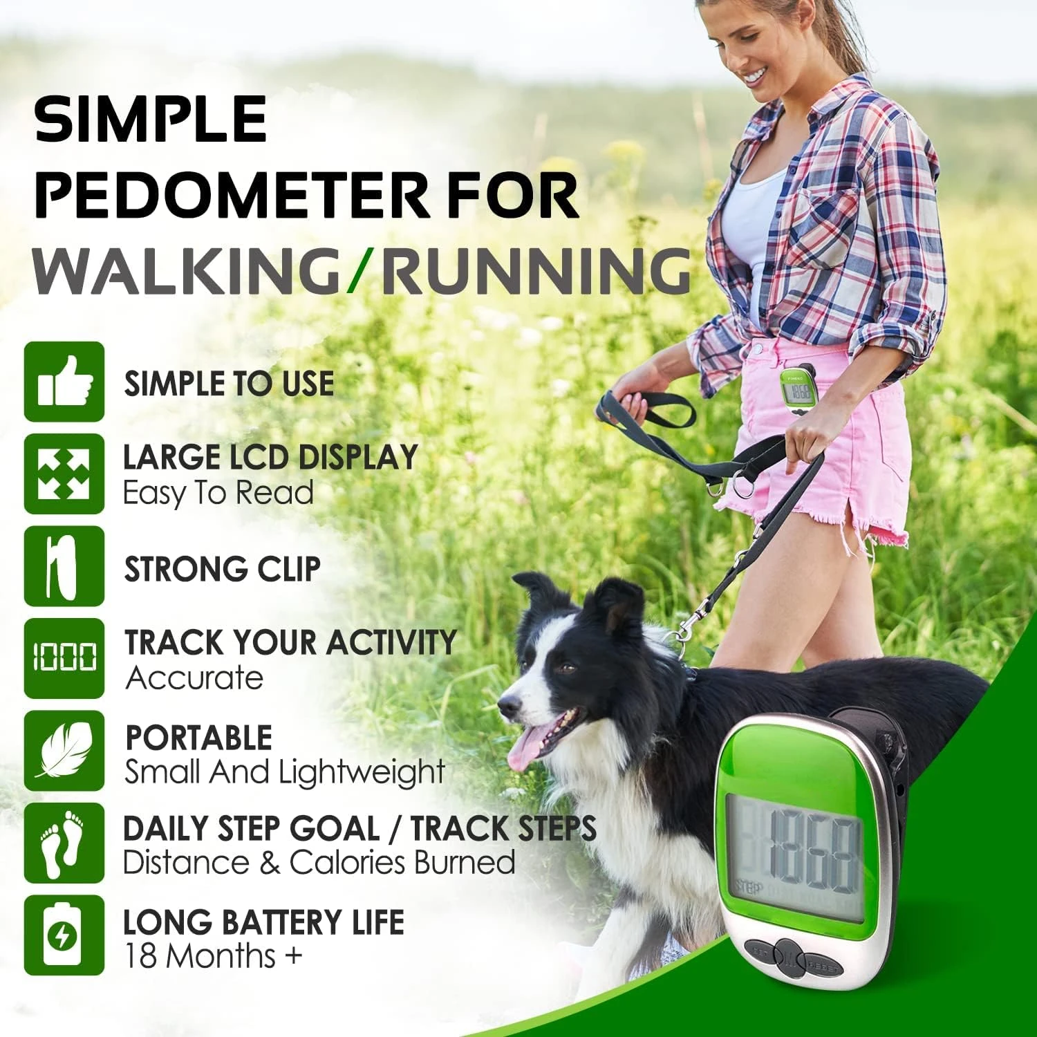 High-quality, reliable, and long-lasting running pedometer for enhanced workout experience. Maximize performance and track progr
