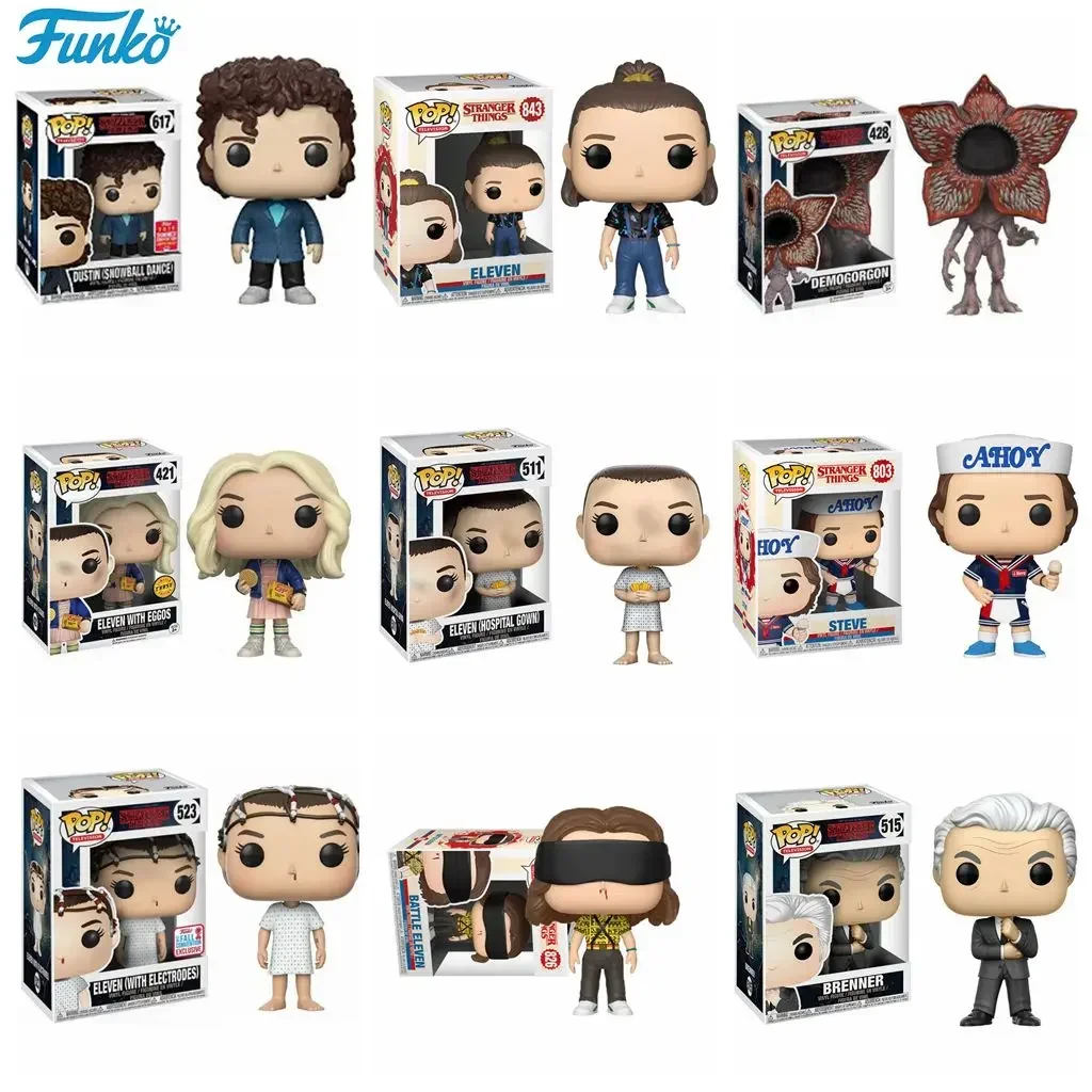 FUNKO little Eleven con eggos Dustin Dart Steve Dustin Snowball Dance Figura de acción de PVC juguetes para niños Regalo