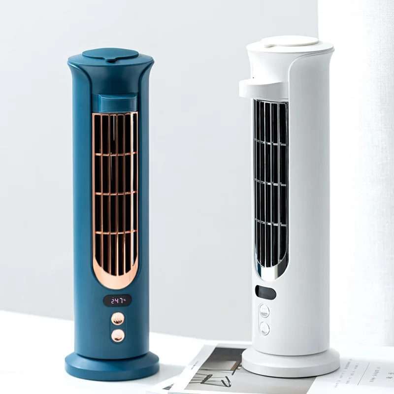 Mini Air Conditioner USB Desktop Cooler LED Digital Display Portable Rechargeable Mobile Conditioning Fan |