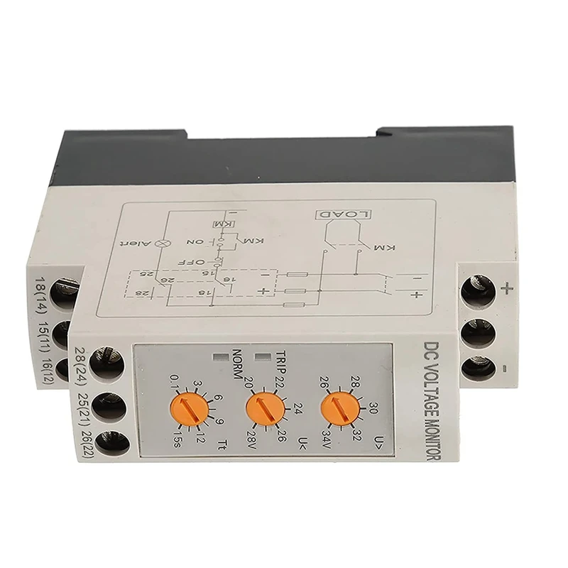 

Overvoltage Undervoltage Protector Voltage Monitoring Relay Undervoltage Protector DC Protection Relay DC24V