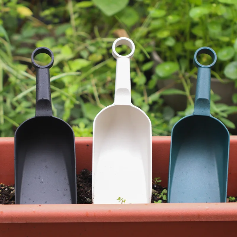 원예 도구 작은 주걱 플라스틱 준설 국자 두꺼운 삽 플랫 주걱 얼음 삽 꽃 삽