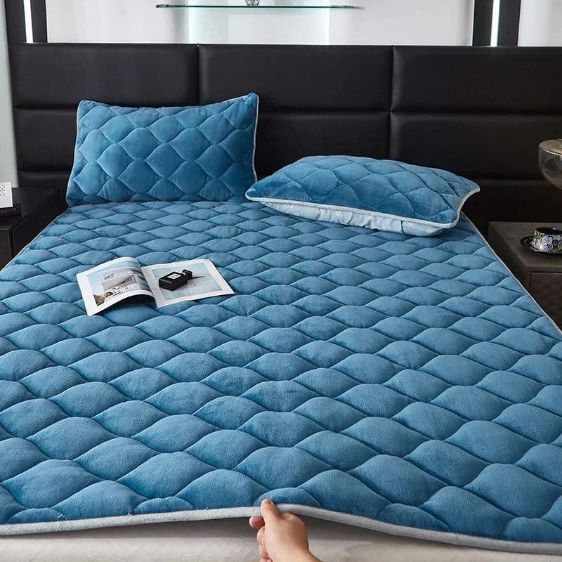 2024 new 230g high-gram encrypted thickened milk fleece mattress (bed pad) series autumn and winter 2
