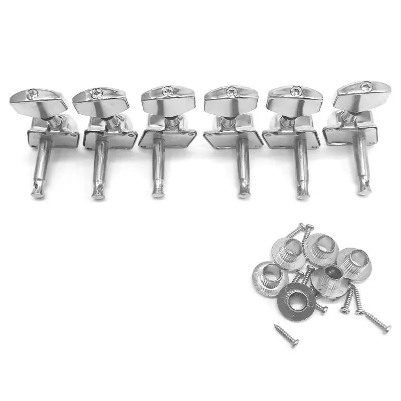 Tuning Machine Heads Semi-closed Accessories Guitar String Knob Silver Tuning Keys Classical Guitar Knob