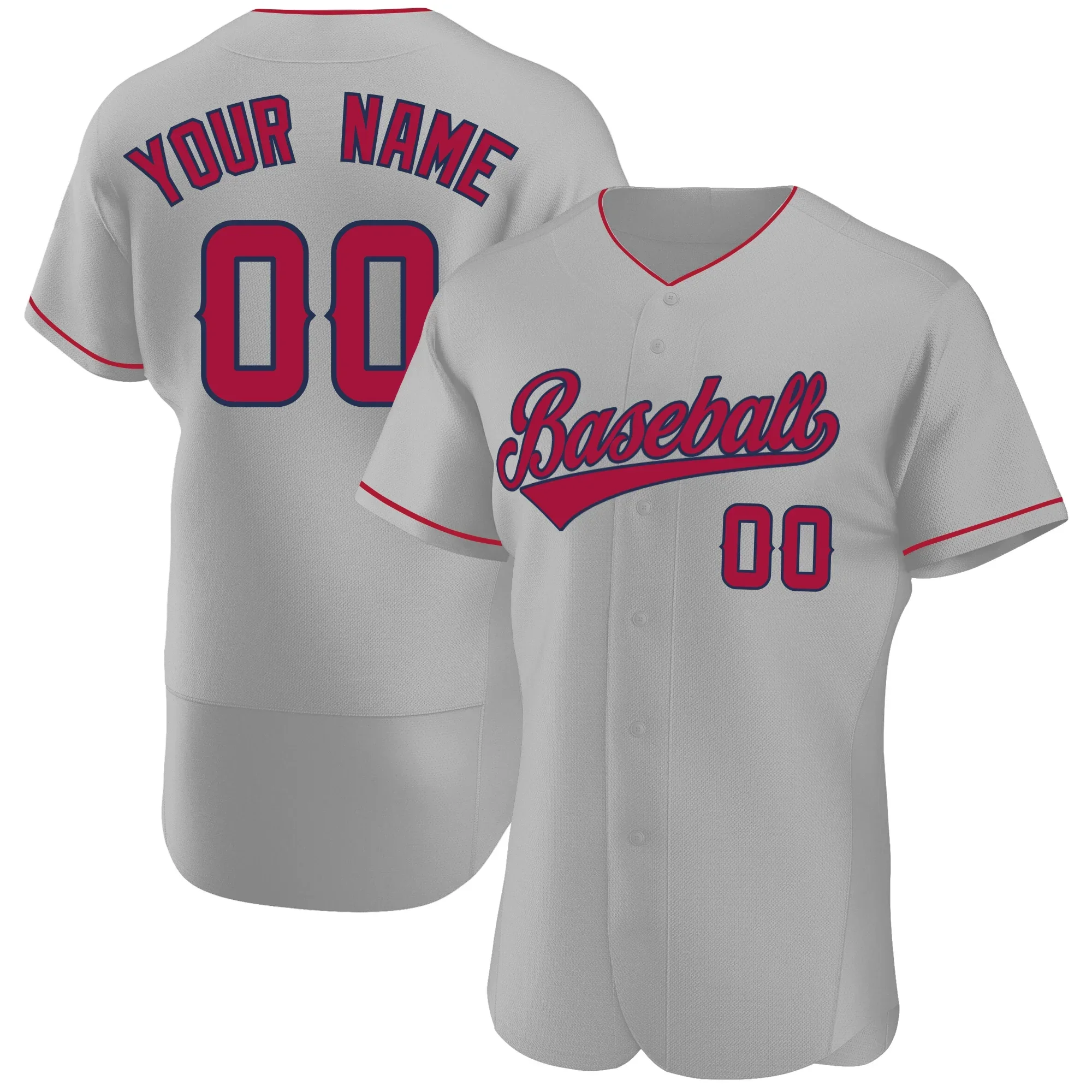 thumbnail image 1 of Camiseta de béisbol personalizada con nombre y número de equipo impresos, camisetas transpirables de manga corta personalizadas y geniales para hombres, niñas y jóvenes, 1 of 5