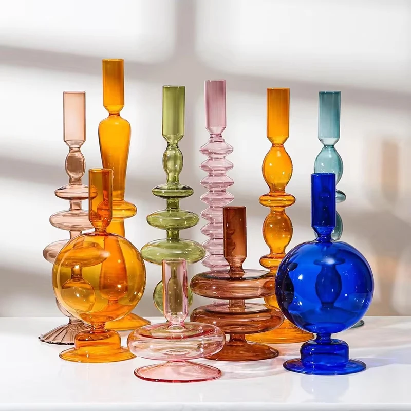 Nordic Glass Candle Holder & Vase