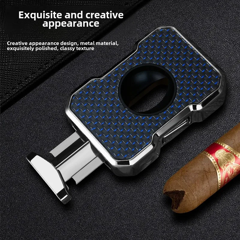 HONEST Metal V-Shape Spring Cigar Scissors, Sharp & Portable Cutter for Premium Smoking Accessories, Luxury Gift 3