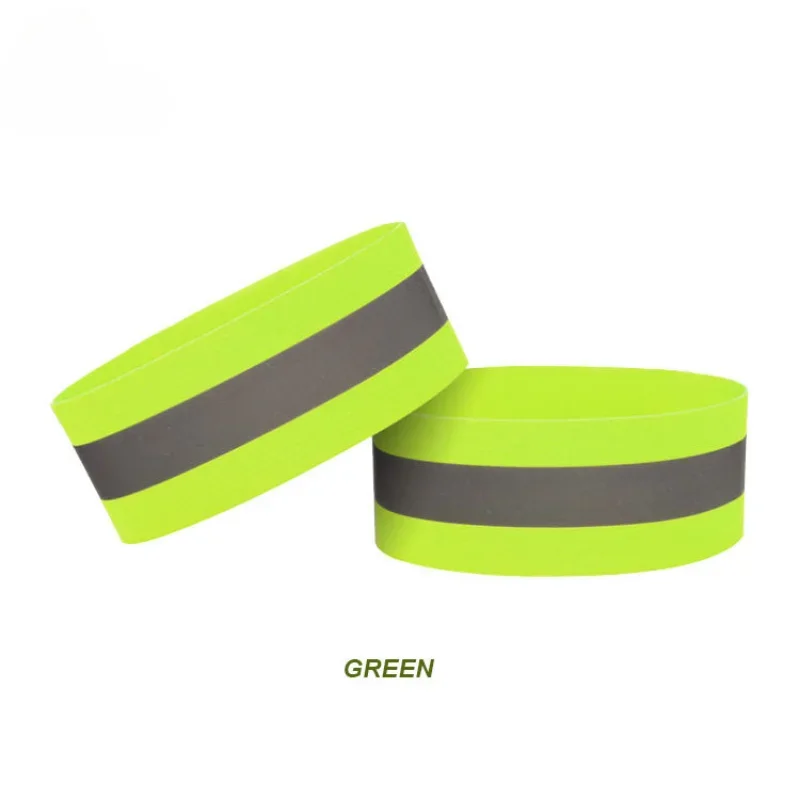 Elasticated Reflective Safety Bracelet Outdoor Sports Night Running Cycling Jogging Warning Reflector Tape Arm Band Wristband Reflective Tape Bands Reflective Tape