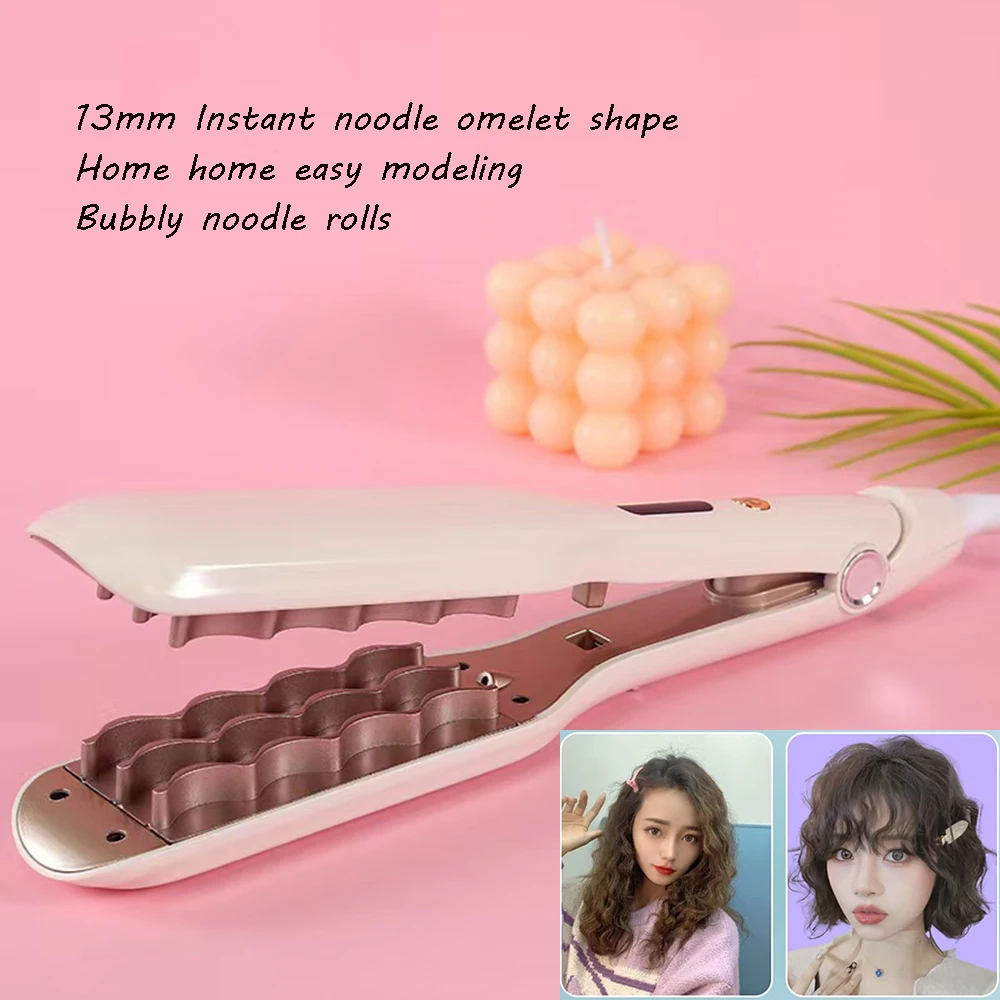 13MM Electric Curling Iron Corn PermWater Ripple Wave Curling Tool Splint Flat Iron Hair Styling Tools