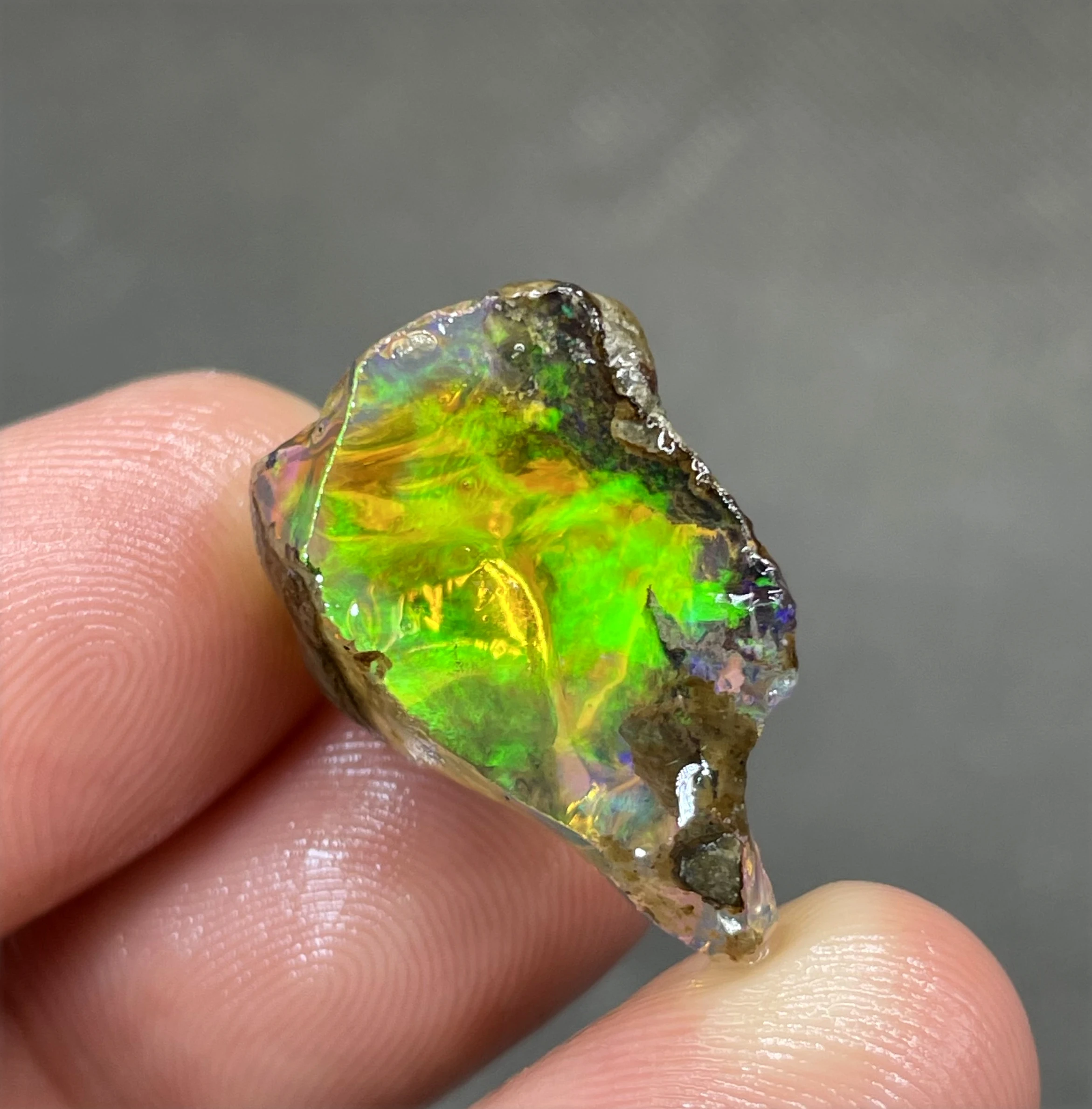 

BEST COLOR! 3.7g natural rare color Ethiopia water Opal gem mineral specimen stones and crystals healing crystals quartz