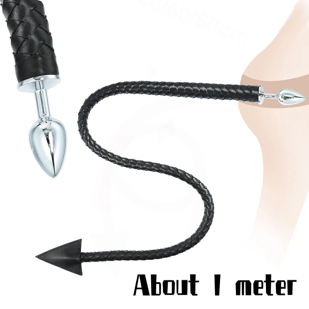 Bdsm Plug Anale In Metallo Frusta In Pelle Massaggio Anale Butt Plug Massaggio Butt Plug Code Sessuali Fetish Giocattoli Adulti Del Sesso Per Donne Uo