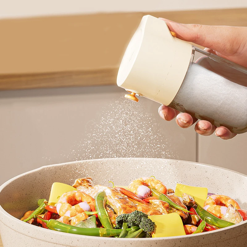 Home Kitchen Pepper Spice Seasoning Bottle Control Seasoning Bottle Salt Jar Barbecue Sealed