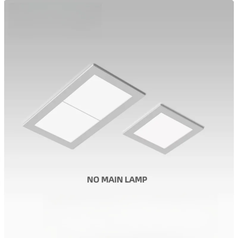 Ultra-thin embedded spotlights led anti-glare single and double-headed square downlights for home living rooms