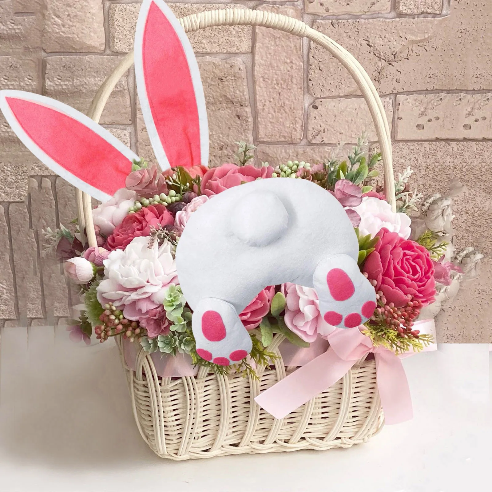 

Easter Spring Outdoor Hanging Ornament Easter Bunny Butt And Ear For Wreath Door Decorations Home Decor Outdoor Garden Statues