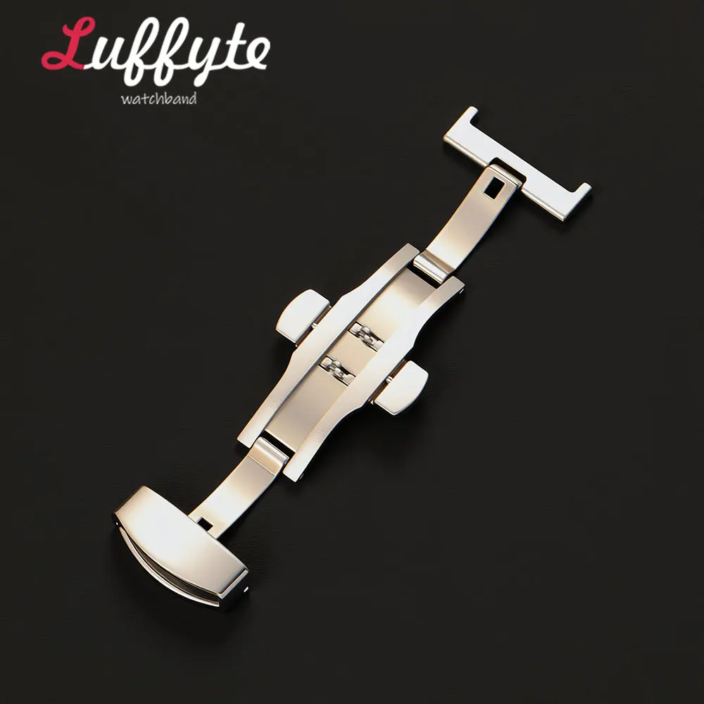 Stainless Steel Polished Watchband Butterfly Clasp Buckle Accessories