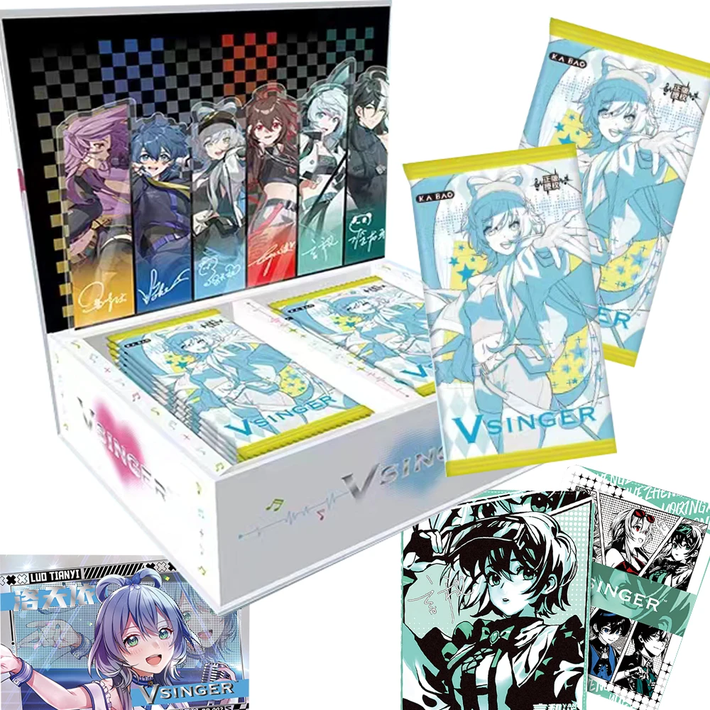 

Оригинальная коллекция карт аниме Luo Tianyi для фанатов, китайский виртуальный певец, красивая девушка, красочный постер, Подарочная карточка, игрушка