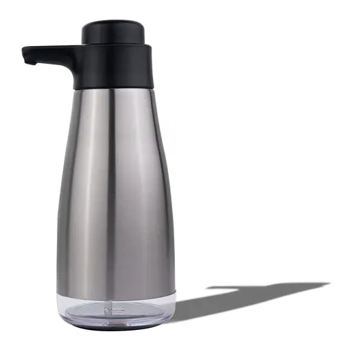 AIKE-액체 비누 디스펜서 접시, 비누 주방 디스펜서, 440ML 수동 프레스 펌프 병, 주방용 비누 디스펜서, 손 씻기 7