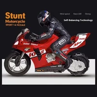 Coches de motocicleta RC, equilibrio autoestable de pie en una rueda, motocicleta eléctrica acrobática de deriva de carreras competitiva para niños - Imagen 2