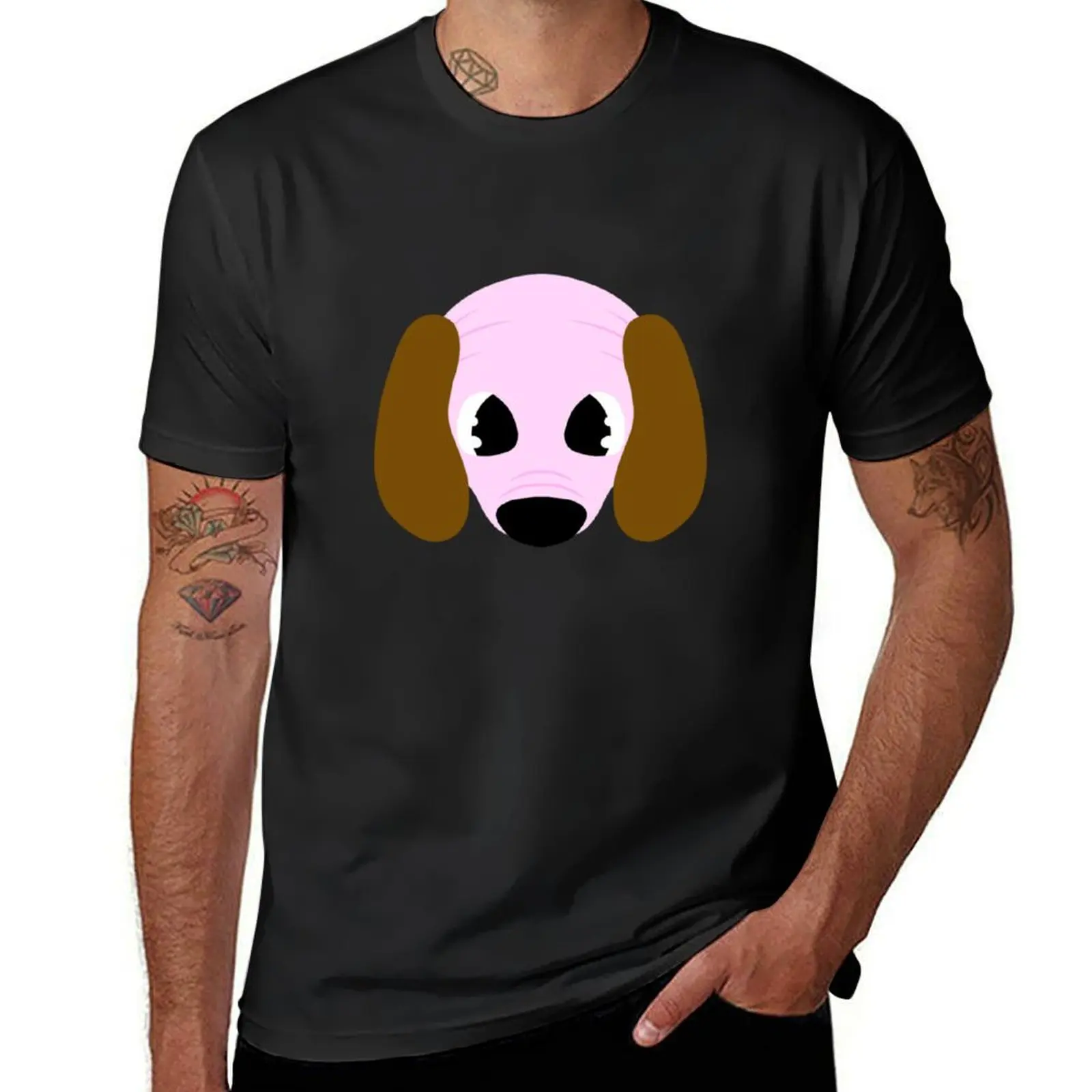 

puppy worm - head T-Shirt cute tops hippie clothes plus sizes mens workout shirts